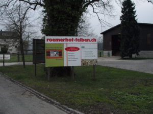 Römerhof Felben Hoftafel